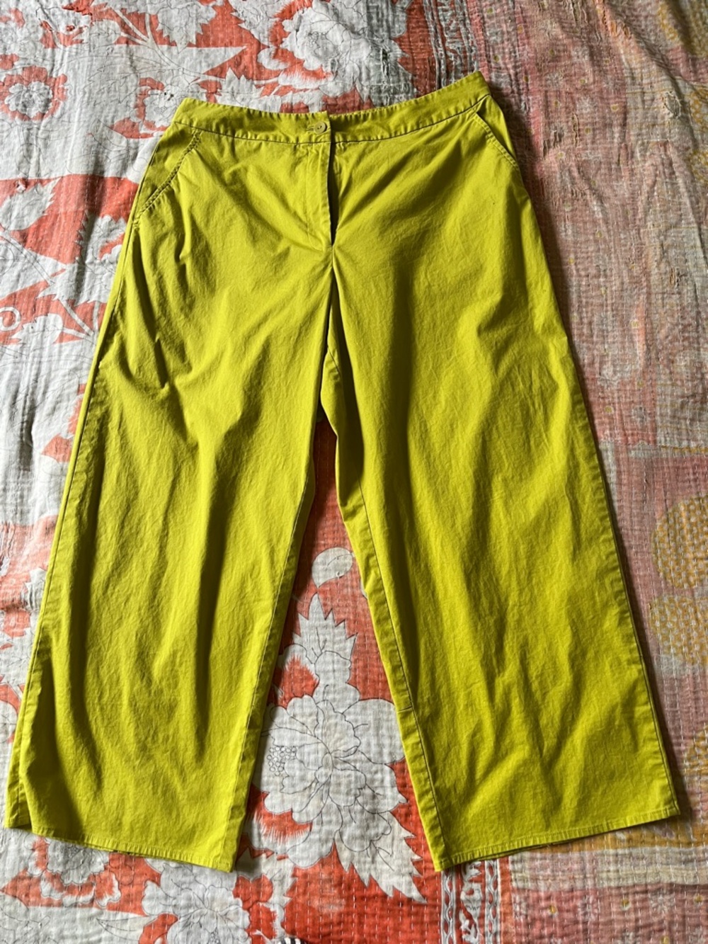 Eileen Fisher Cotton Pants small - Picture 2 of 4